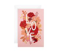 Hallmark Anniversary Card - Floral Text 'good mail' Design