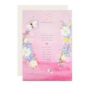 Hallmark Anniversary Card for Wife, Florals Design, Heartfelt Verse, Pink