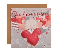 Hallmark Anniversary Card - Large Pop-Out Hugsworth Bear Design