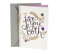 Hallmark Anniversary Greeting Card for a Couple (Birds and Flowers)
