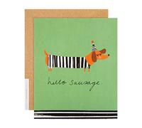 Hallmark Any Occasion Card - Contemporary Sausage Dog Design