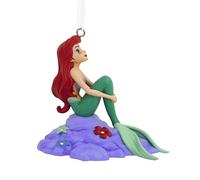 Hallmark Ariel Hanging Ornament, The Little Mermaid, Classic, Green | Durable Resin, Easy to Hang for Christmas Display, Measures 7.6cm by 5.1cm by 8.3cm, Ideal for Gifting to Disney Fans