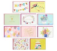 Hallmark Assorted Greeting Cards, Good Vibes (30 Count with Envelopes) for Mother's Day, Birthday, Thinking of You, Thank You, Blank Notes