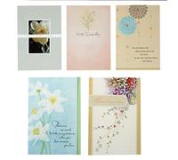 Hallmark Assorted Sympathy Cards, 5-Pack (Wishing You Peace)