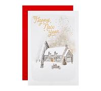 Hallmark "Best One" - New Year Card, Medium, Measures: 20.2 x 13.8 cm, Within Standard UK 'Letter' Size Limits