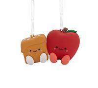 Hallmark Better Together Apple and Caramel Magnetic Christmas Ornaments, Set of 2, Shatterproof