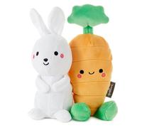 Hallmark Better Together Bunny and Carrot Pair Soft Dolls, Set of 2 | Soft Polyester, Weighted Body & Feet, Embedded Magnets, Easy to Clean, Great for Easter or Birthdays