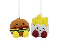 Hallmark Better Together Burger and Fries Magnetic Christmas Ornaments, Set of 2 (0001HGO3025)