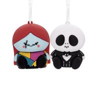 Hallmark Better Together Disney Tim Burton's The Nightmare Before Christmas Jack and Sally Magnetic Christmas Ornaments Set of 2 Shatterproof