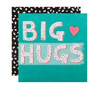 Hallmark Big Hugs General Love Support Card - Contemporary Text Based Design