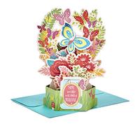 Hallmark Birthday Card - 3D Butterfly and Floral Design