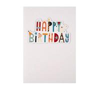Hallmark Birthday Card - Contemporary 3D Effect Text Design