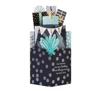 Hallmark Birthday Card for Dad - 3D Pop-Up Stack of Presents Design