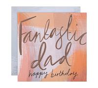 Hallmark Birthday Card for Dad, Contemporary Embossed Text Design