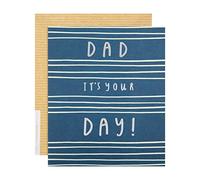 Hallmark Birthday Card for Dad - Studio Ink Contemporary Text Design, Blue