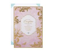 Hallmark Birthday Card for Daughter - Intricate Traditional Floral Design