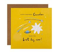 Hallmark Birthday Card for Grandson - Contemporary Stars and Planets Design