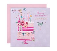 Hallmark Birthday Card for Granny - Classic Cake and Candles Design, Multicoloured (ECM25558622)