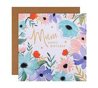 Hallmark Birthday Card for Mum - Contemporary Floral Design