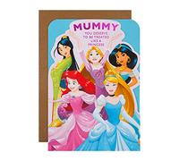Hallmark Birthday Card for Mummy, Disney Princess Die Cut, Multicoloured