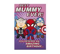 Hallmark Birthday Card for Mummy - Marvel Avengers Cartoon Design