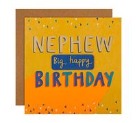 Hallmark Birthday Card for Nephew - Contemporary Text Based Design