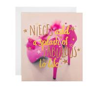 Hallmark Birthday Card for Niece - Contemporary Pink Shoes Design