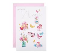 Hallmark Birthday Card for Niece - Traditional Lucy Cromwell Illustrated Design