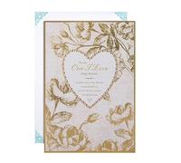 Hallmark Birthday Card for One I Love - Intricate Traditional Floral Design