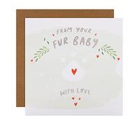 Hallmark Birthday Card for Pet Parent from Fur Baby - Cute Paw Print Design