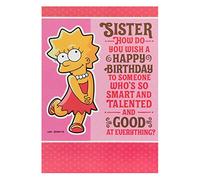 Hallmark Birthday Card for Sister 'Lisa Simpson' - Medium