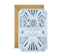 Hallmark Birthday Card for Son - Classic Laser Cut 3D Design