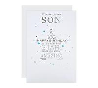 Hallmark Birthday Card for Son - Contemporary Star Design