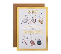 Hallmark Birthday Card for Son - Harry Potter Illustrations and Activity