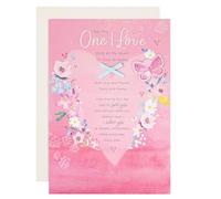 Hallmark Birthday Card for The One I Love - Pink Florals Design & Heartfelt Verse