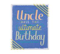 Hallmark Birthday Card For Uncle - Contemporary Text Design