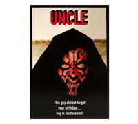 Hallmark Birthday Card for Uncle from Star Wars 'Darth Maul' - Medium