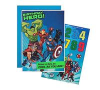 Hallmark Birthday Card - Marvel Superheroes Design with Activity