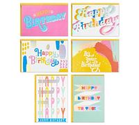 Hallmark Birthday Cards Assortment, 36 Cards with Envelopes (Pastels)