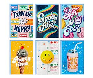 Hallmark Birthday Cards Assortment, Vintage (36 Cards with Envelopes)