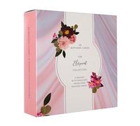 Hallmark Birthday Cards, Pack of 30, The Elegant Collection Pack, Female Birthday Card, Simple Designs, Florals, Pink, Cream