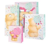Hallmark Forever Friends Gift Bags, Pack of 4 in 4 Sizes, Bottle, Small, Medium, Large, Birthday, Mothers Day