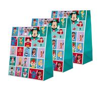Hallmark Birthday Large Gift Bags, Disney, Blue Green Red, 3-Pack | Stitch, Peter Pan, Bambi, Aladdin, Size 33 x 26.5 x 14.6cm, Circular Gift Tags featuring Mickey Mouse, White Cord Handles