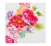 Hallmark Blank Card "Pink Flowers" - Small Square