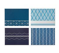 Hallmark Blank Cards Assortment, Geometric Silver Foil (40 Note Cards with Envelopes)