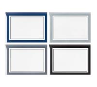 Hallmark Blank Cards Assortment with Organizer, Black & White Stripes (40 Note Cards with Envelopes) for Graduation, Just Because, All Occasion