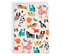 Hallmark Blank Cards, Colorful Dogs (20 Cards with Envelopes)