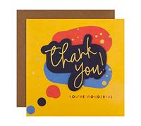 Hallmark Blank Thank You Card - Contemporary Multicoloured Speech Bubble Design