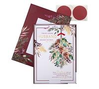 Hallmark Boxed Christmas Card for Husband - Traditional Season Foliage Design, 25575207, Multicoloured