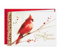Hallmark Boxed Christmas Cards, Painted Cardinal (40 Cards and 40 Envelopes) Beautiful Christmas